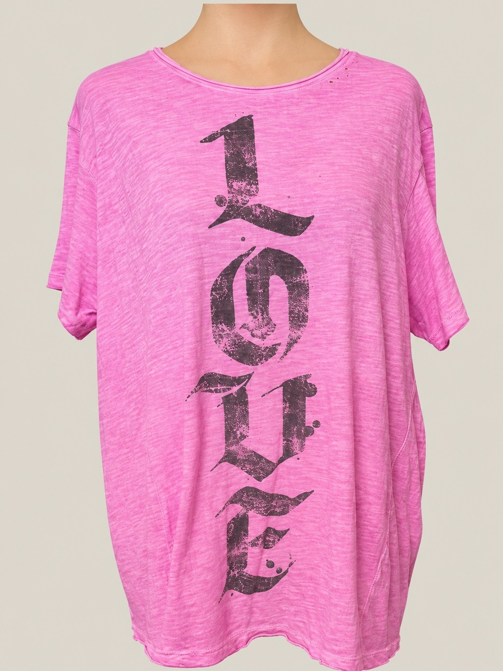 Magnolia Pearl Abbey Love Tee #1460 Love Supply Co Pink NWT